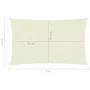 Toldo de vela crema HDPE 160 g/m² 3,5x5 m de , Sombrillas - Ref: Foro24-311187, Precio: 42,71 €, Descuento: %