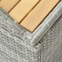 Banco de almacenamiento de jardín ratán sintético gris 120 cm de vidaXL, Bancos de jardín - Ref: Foro24-46481, Precio: 243,40...