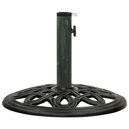 Base de sombrilla de hierro fundido verde 40x40x32 cm de , Bases para sombrillas - Ref: Foro24-317765, Precio: 62,19 €, Descu...