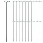 Tutores para plantas 20 unidades acero verde oscuro 40 cm de , Enrejados y soportes para plantas - Ref: Foro24-319362, Precio...
