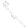 Tutores para plantas 20 unidades acero verde oscuro 40 cm de , Enrejados y soportes para plantas - Ref: Foro24-319362, Precio...