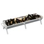 Bandeja para barbacoa acero inoxidable plateado 158x42x31 cm de , Barbacoas - Ref: Foro24-319968, Precio: 123,55 €, Descuento: %