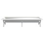 Bandeja para barbacoa acero inoxidable plateado 158x42x31 cm de , Barbacoas - Ref: Foro24-319968, Precio: 123,55 €, Descuento: %