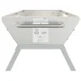 Bandeja para barbacoa acero inoxidable plateado 158x42x31 cm de , Barbacoas - Ref: Foro24-319968, Precio: 113,28 €, Descuento: %