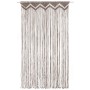 Cortina de macramé algodón gris taupé 140x240 cm de , Cortinas y visillos - Ref: Foro24-323980, Precio: 45,92 €, Descuento: %
