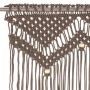 Cortina de macramé algodón gris taupé 140x240 cm de , Cortinas y visillos - Ref: Foro24-323980, Precio: 45,92 €, Descuento: %