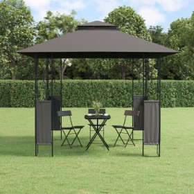 Cenador con tejado acero gris antracita 300x300x270 cm de , Carpas y cenadores - Ref: Foro24-360141, Precio: 222,14 €, Descue...