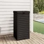Cubo de basura de exterior polipropileno negro 41x41x86 cm de , Cubos de la basura y papeleras - Ref: Foro24-364171, Precio: ...