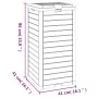 Cubo de basura de exterior polipropileno negro 41x41x86 cm de , Cubos de la basura y papeleras - Ref: Foro24-364171, Precio: ...