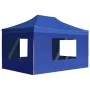 Carpa plegable profesional con paredes aluminio azul 4,5x3 m de , Carpas y cenadores - Ref: Foro24-45497, Precio: 316,03 €, D...