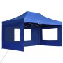 Carpa plegable profesional con paredes aluminio azul 4,5x3 m de , Carpas y cenadores - Ref: Foro24-45497, Precio: 295,95 €, D...