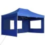 Carpa plegable profesional con paredes aluminio azul 4,5x3 m de , Carpas y cenadores - Ref: Foro24-45497, Precio: 316,03 €, D...