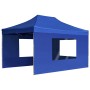 Carpa plegable profesional con paredes aluminio azul 4,5x3 m de , Carpas y cenadores - Ref: Foro24-45497, Precio: 295,95 €, D...
