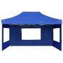 Carpa plegable profesional con paredes aluminio azul 4,5x3 m de , Carpas y cenadores - Ref: Foro24-45497, Precio: 295,95 €, D...
