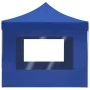 Carpa plegable profesional con paredes aluminio azul 4,5x3 m de , Carpas y cenadores - Ref: Foro24-45497, Precio: 316,03 €, D...
