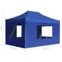 Carpa plegable profesional con paredes aluminio azul 4,5x3 m de , Carpas y cenadores - Ref: Foro24-45497, Precio: 316,03 €, D...
