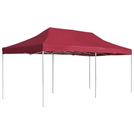 Carpa plegable profesional de aluminio rojo vino tinto 6x3m de , Carpas y cenadores - Ref: Foro24-45504, Precio: 242,90 €, De...