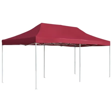 Carpa plegable profesional de aluminio rojo vino tinto 6x3m de , Carpas y cenadores - Ref: Foro24-45504, Precio: 267,48 €, De...