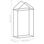 Invernadero con estructura de acero 0,5 m² 1x0,5x1,9 m de , Invernaderos - Ref: Foro24-48168, Precio: 36,66 €, Descuento: %