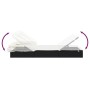 Tumbona con toldo plegable ratán sintético negro 213x63x97cm de , Tumbonas - Ref: Foro24-319638, Precio: 161,55 €, Descuento: %