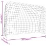 Portería fútbol con red acero y poliéster blanco 214x75x152 cm de , Porterías de fútbol - Ref: Foro24-93734, Precio: 73,27 €,...