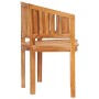 Banco tipo banana madera maciza de teca 151 cm de vidaXL, Bancos de jardín - Ref: Foro24-48021, Precio: 308,47 €, Descuento: %