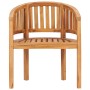 Silla banana de madera maciza de teca de vidaXL, Sillas de jardín - Ref: Foro24-48018, Precio: 180,90 €, Descuento: %