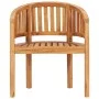 Silla banana de madera maciza de teca de vidaXL, Sillas de jardín - Ref: Foro24-48018, Precio: 171,74 €, Descuento: %