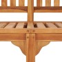 Banco tipo banana madera maciza de teca 151 cm de vidaXL, Bancos de jardín - Ref: Foro24-48021, Precio: 308,47 €, Descuento: %