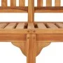 Banco tipo banana madera maciza de teca 151 cm de vidaXL, Bancos de jardín - Ref: Foro24-48021, Precio: 288,37 €, Descuento: %