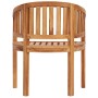 Silla banana de madera maciza de teca de vidaXL, Sillas de jardín - Ref: Foro24-48018, Precio: 180,90 €, Descuento: %