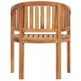 Silla banana de madera maciza de teca de vidaXL, Sillas de jardín - Ref: Foro24-48018, Precio: 171,74 €, Descuento: %