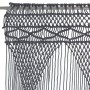 Cortina de macramé algodón gris antracita 140x240 cm de , Cortinas y visillos - Ref: Foro24-323996, Precio: 51,65 €, Descuent...