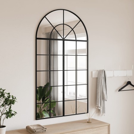 Espejo de pared arco de hierro negro 80x140 cm de , Espejos - Ref: Foro24-3200609, Precio: 178,81 €, Descuento: %