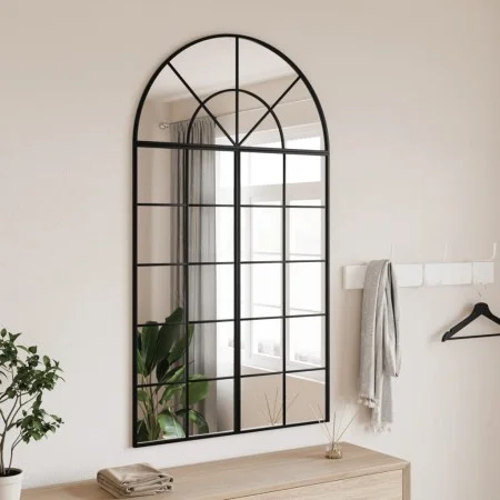 Espejo de pared arco de hierro negro 80x140 cm de , Espejos - Ref: Foro24-3200609, Precio: 177,68 €, Descuento: %