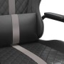 Silla gaming con masaje cuero sintético gris y negro de , Sillones para videojuegos - Ref: Foro24-345561, Precio: 105,09 €, D...