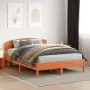Bettkopfteil aus massivem, wachsbraunem Kiefernholz, 150 cm von , Kopf- und Fußteile - Ref: Foro24-842501, Preis: 44,14 €, Ra...