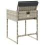 Sillones de jardín con cojines 4 uds ratán sintético gris claro de , Sillas de jardín - Ref: Foro24-365005, Precio: 173,27 €,...