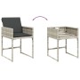 Sillones de jardín con cojines 4 uds ratán sintético gris claro de , Sillas de jardín - Ref: Foro24-365005, Precio: 173,27 €,...