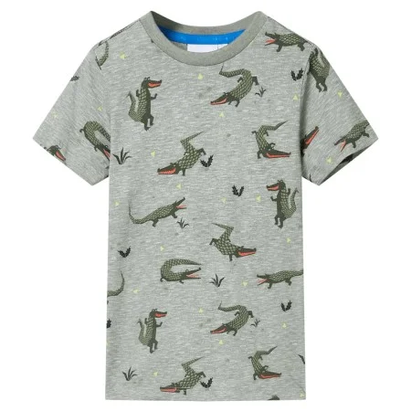 Camiseta infantil caqui claro melange 128 de , Camisetas para niños - Ref: Foro24-12102, Precio: 8,64 €, Descuento: %