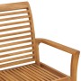 Banco de jardín madera maciza de teca 112 cm de vidaXL, Bancos de jardín - Ref: Foro24-47407, Precio: 138,47 €, Descuento: %