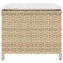 Taburetes de jardín con cojines 4 uds ratán PE beige 41x41x36cm de , Otomanas de exterior - Ref: Foro24-365045, Precio: 94,94...