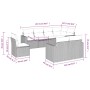 Set sofás de jardín 8 piezas y cojines ratán sintético marrón de , Sofás modulares de exterior - Ref: Foro24-3251580, Precio:...