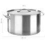 Olla de acero inoxidable 58 L 50x30 cm de vidaXL, Ollas altas - Ref: Foro24-51141, Precio: 215,23 €, Descuento: %