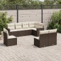 Set sofás de jardín 8 piezas y cojines ratán sintético marrón de , Conjuntos de jardín - Ref: Foro24-3219063, Precio: 512,76 ...