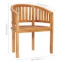 Sillas banana 2 unidades madera maciza de teca de vidaXL, Sillas de jardín - Ref: Foro24-48019, Precio: 326,71 €, Descuento: %
