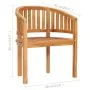 Sillas banana 2 unidades madera maciza de teca de vidaXL, Sillas de jardín - Ref: Foro24-48019, Precio: 320,26 €, Descuento: %