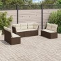 Juego de sofás de jardín 7 piezas con cojines ratán PE marrón de , Conjuntos de jardín - Ref: Foro24-3217413, Precio: 420,79 ...