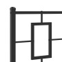 Estructura de cama con cabecero y estribo metal negro 75x190 cm de , Camas y somieres - Ref: Foro24-374249, Precio: 78,96 €, ...