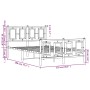 Estructura cama metal con cabecero y estribo blanco 120x190 cm de , Camas y somieres - Ref: Foro24-374305, Precio: 119,34 €, ...